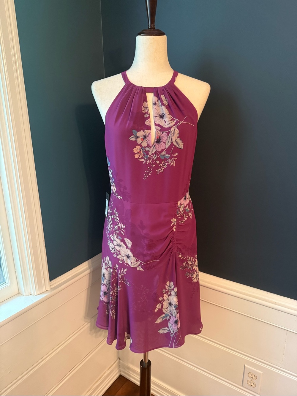 NWT Marciano Red Multi-Color Posie Short Dress